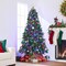 Pre Lit Artificial Spruce Christmas Tree - Easy Assembly & Foldable Base
